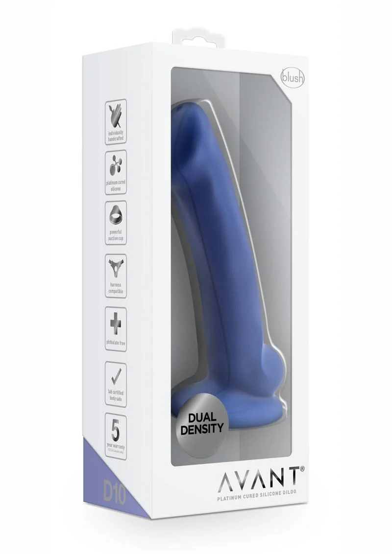 Avant D10 Ergo Mini Dual-Density Silicone Dildo - Image 4