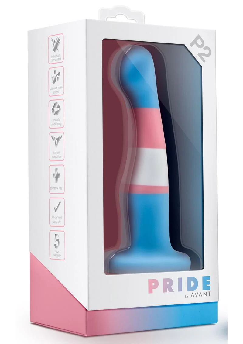 Avant Pride P2 True Blue Silicone Dildo - Image 4