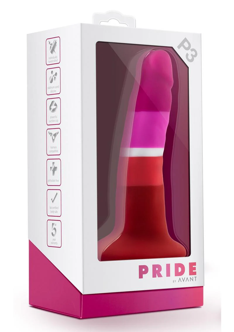Avant Pride P3 Beauty Silicone Dildo - Image 4