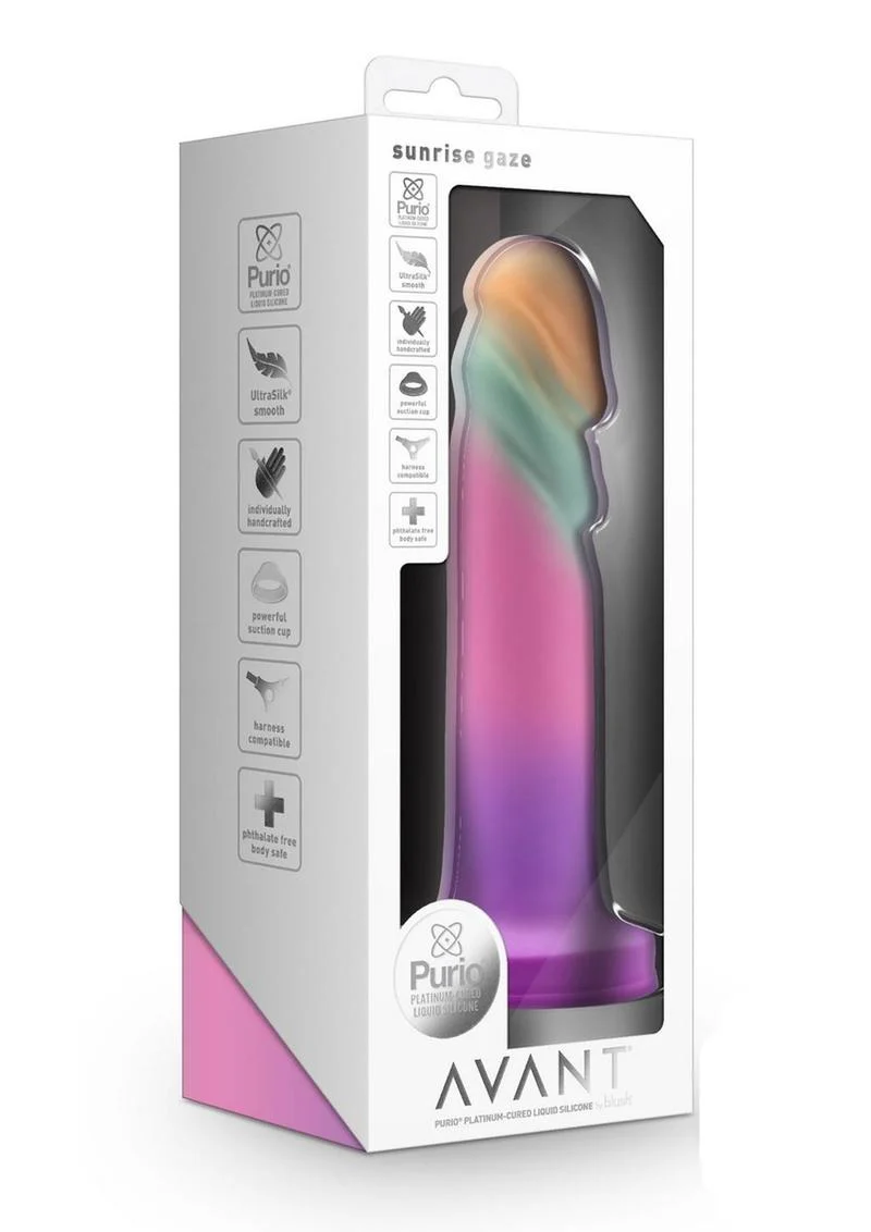 Avant Sunrise Gaze Silicone Dildo Sherbet Multicolor - Image 4