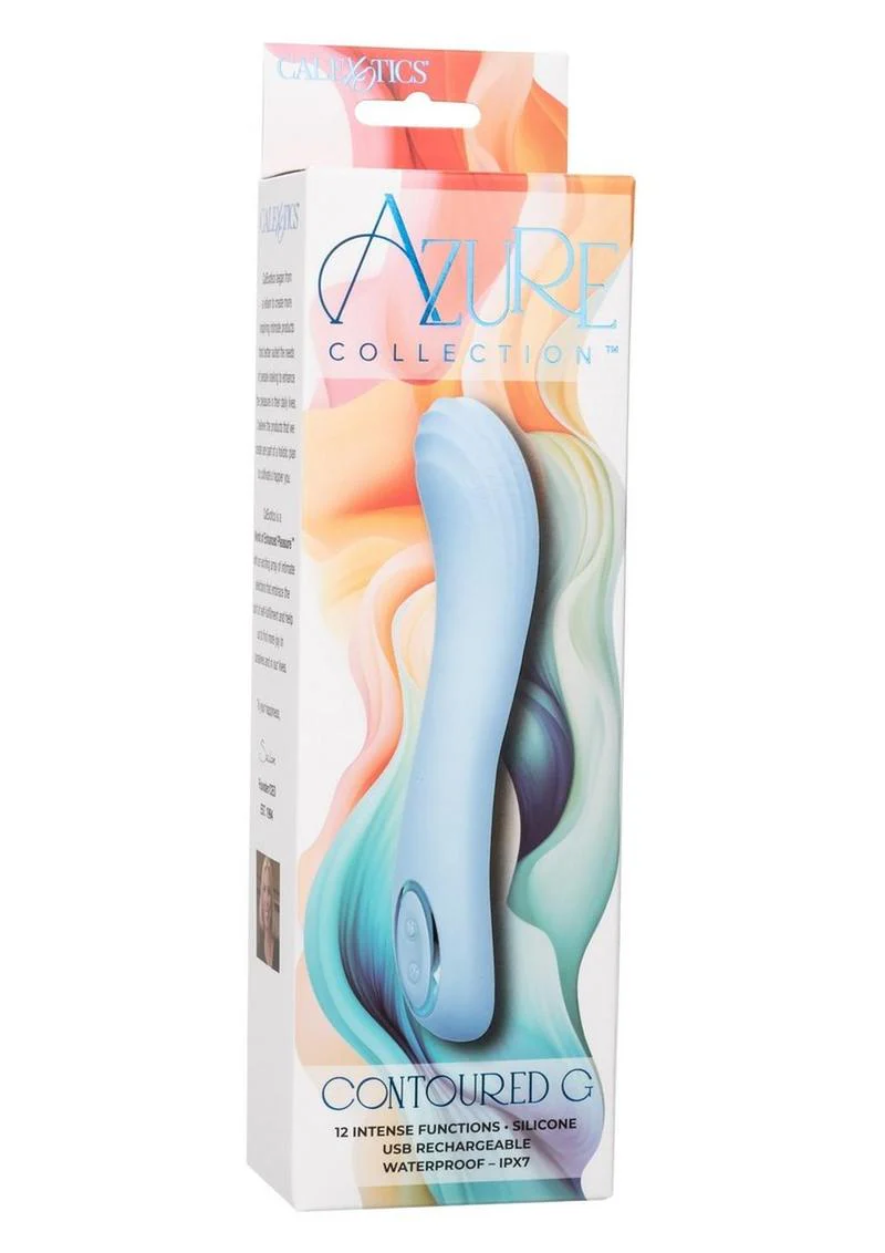 Azure Collection Contoured G  Silicone Vibrator - Image 4