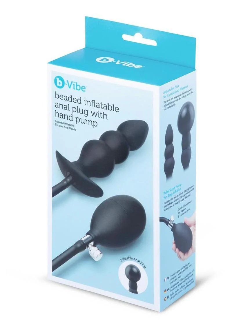 b-Vibe Beaded Inflatable Anal Plug - Image 4
