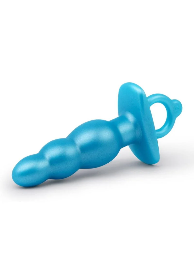b-Vibe Bounce Beaded Silicone Plug Blue - Image 2