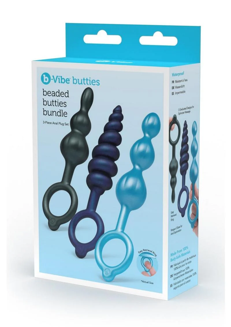 B-Vibe Butties Beaded Butt Plug Bundle - Image 4