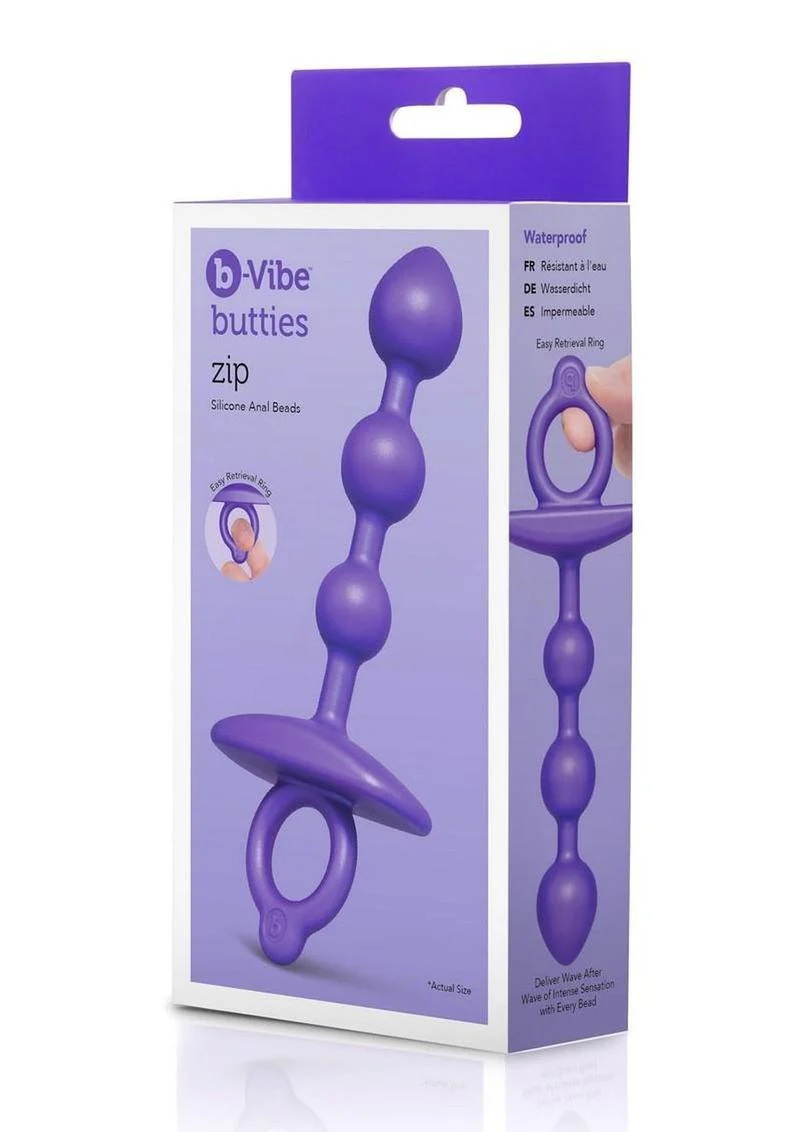 B-Vibe Butties Zip Silicone Anal Beads - Image 4