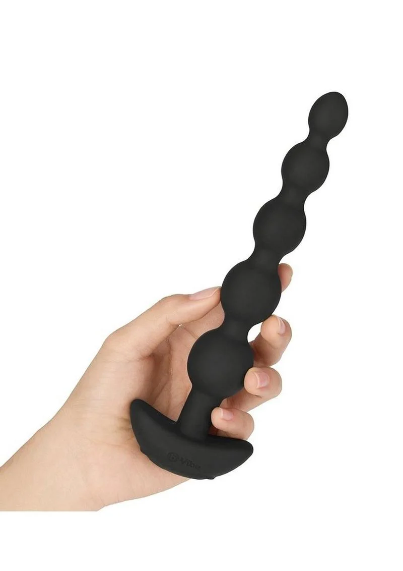 B-Vibe Cinco Rechargeable Silicone Anal Beads - Image 3
