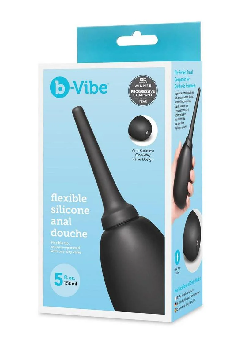 b-Vibe Flexible Silicone Anal Douche - Image 4