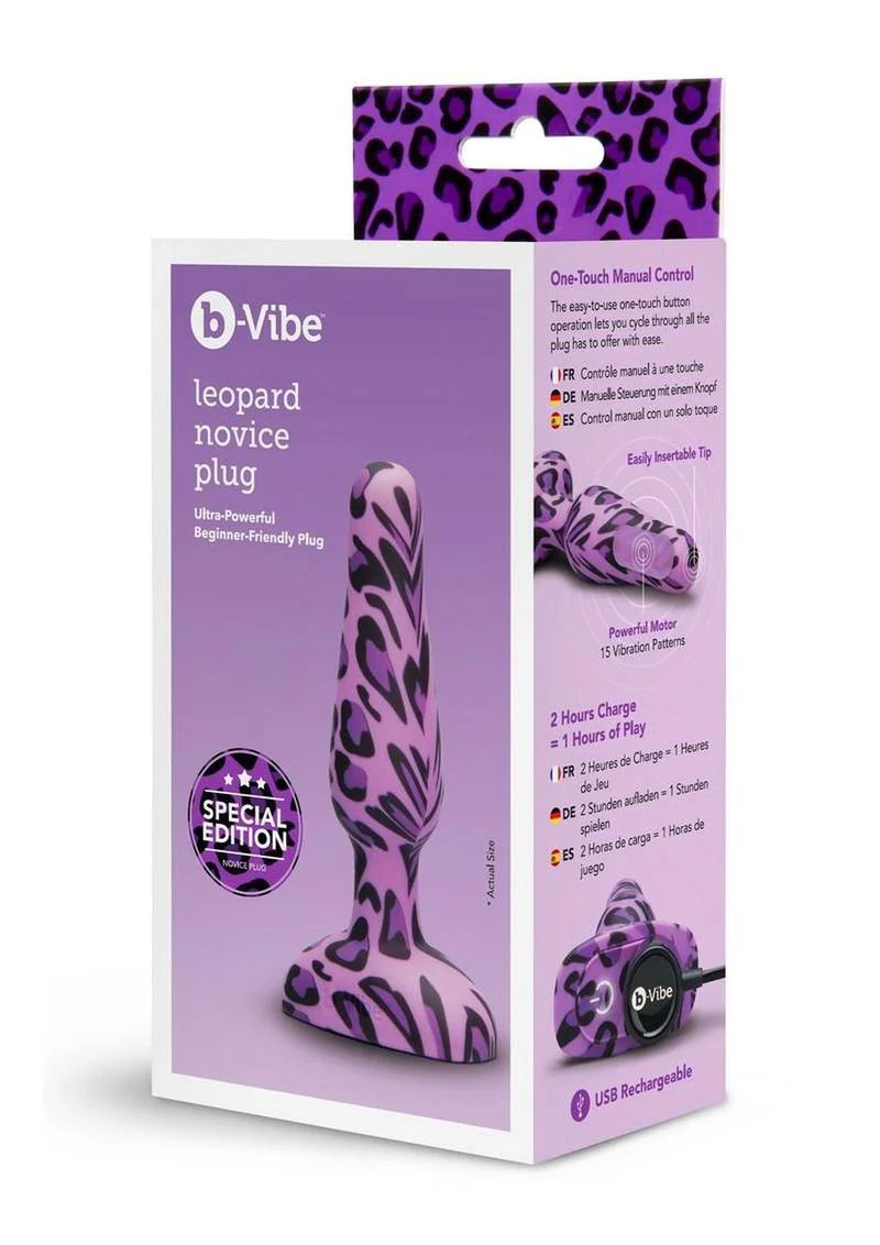 b-Vibe Leopard Novice Anal Plug - Image 4