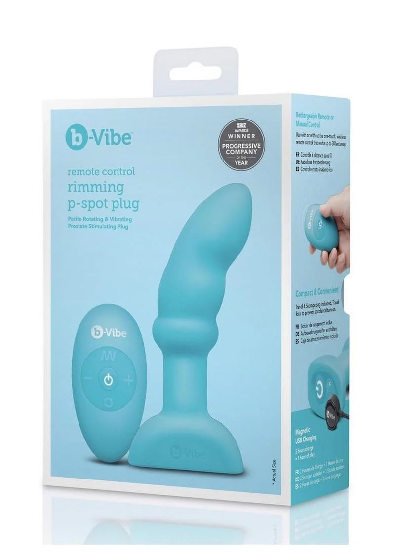 b-Vibe Remote Control Rimming P-Spot Plug Rechargeable Silicone - Image 4