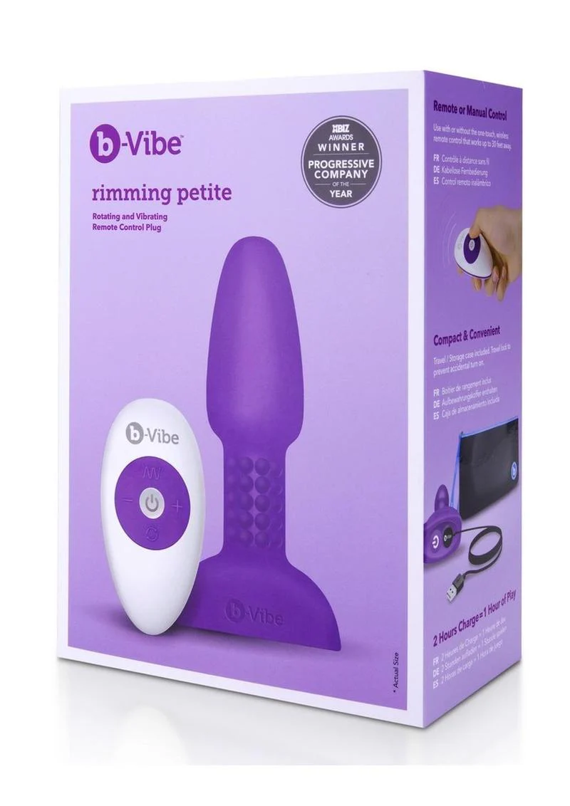 b-Vibe Rimming Petite Rechargeable Silicone Anal Plug - Image 11