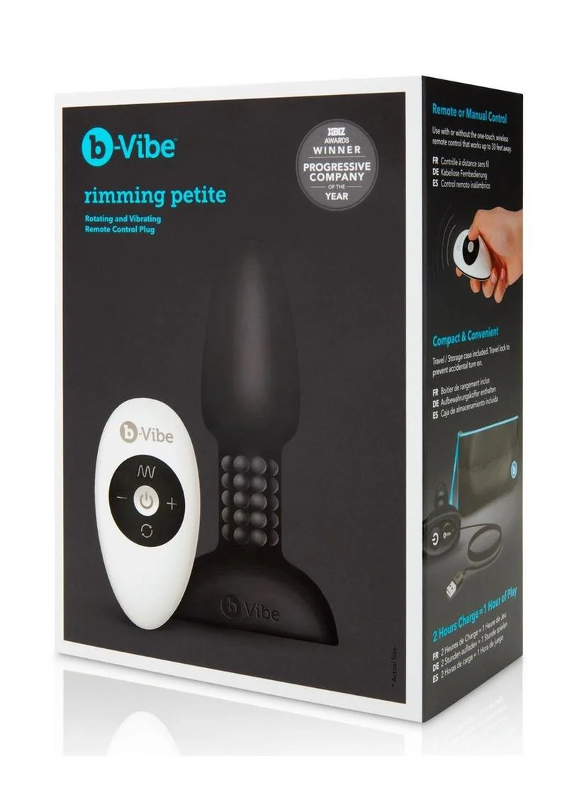 b-Vibe Rimming Petite Rechargeable Silicone Anal Plug - Image 12