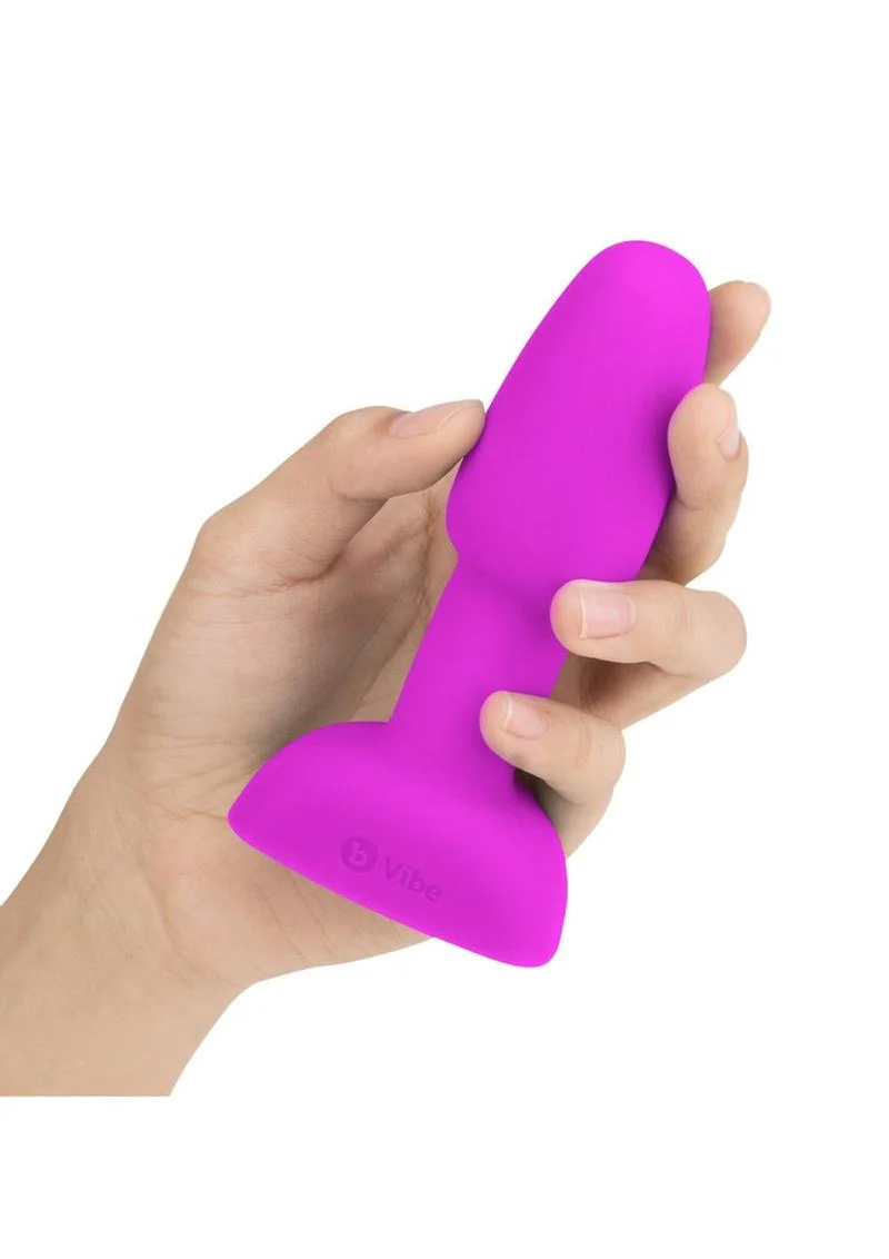 B-Vibe Rimming Petite Silicone Anal Plug With Remote Control - Image 2