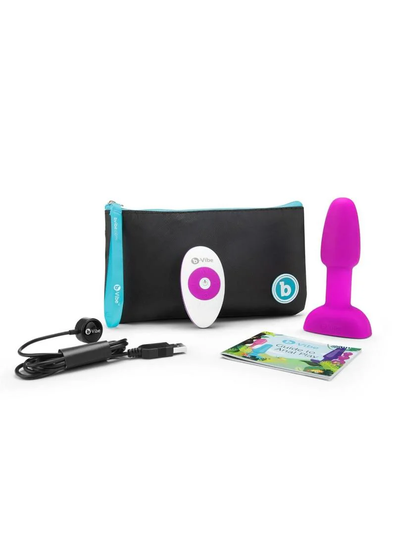 B-Vibe Rimming Petite Silicone Anal Plug With Remote Control - Image 3