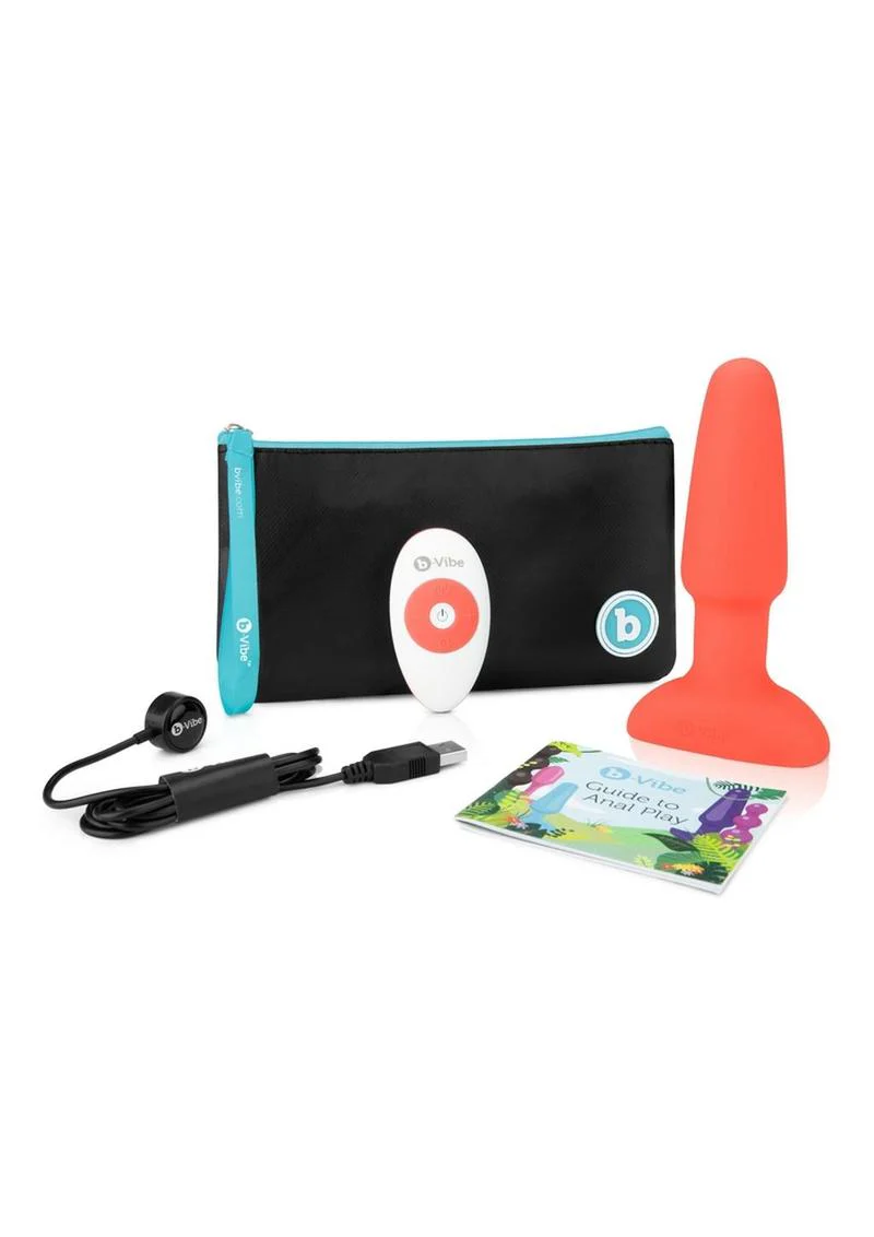 b-Vibe Rimming Plug Rechargeable Silicone Anal Plug - Image 3