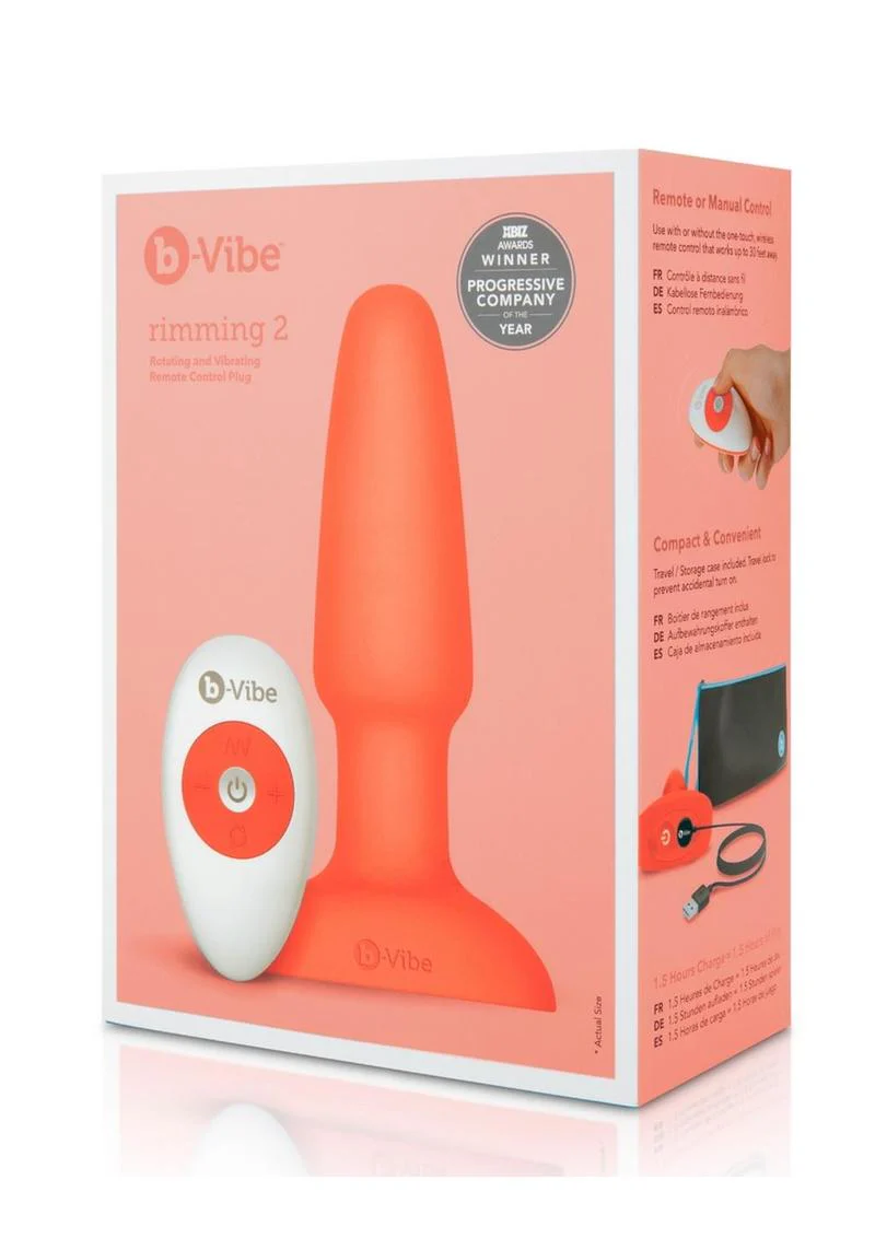b-Vibe Rimming Plug Rechargeable Silicone Anal Plug - Image 4