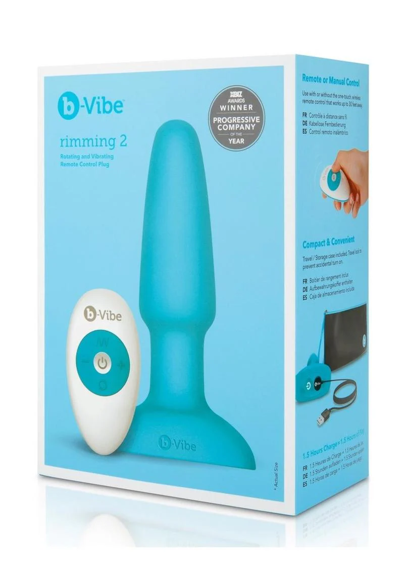 B-Vibe Rimming Rotating And Vibrating Remote Control Plug - Image 7