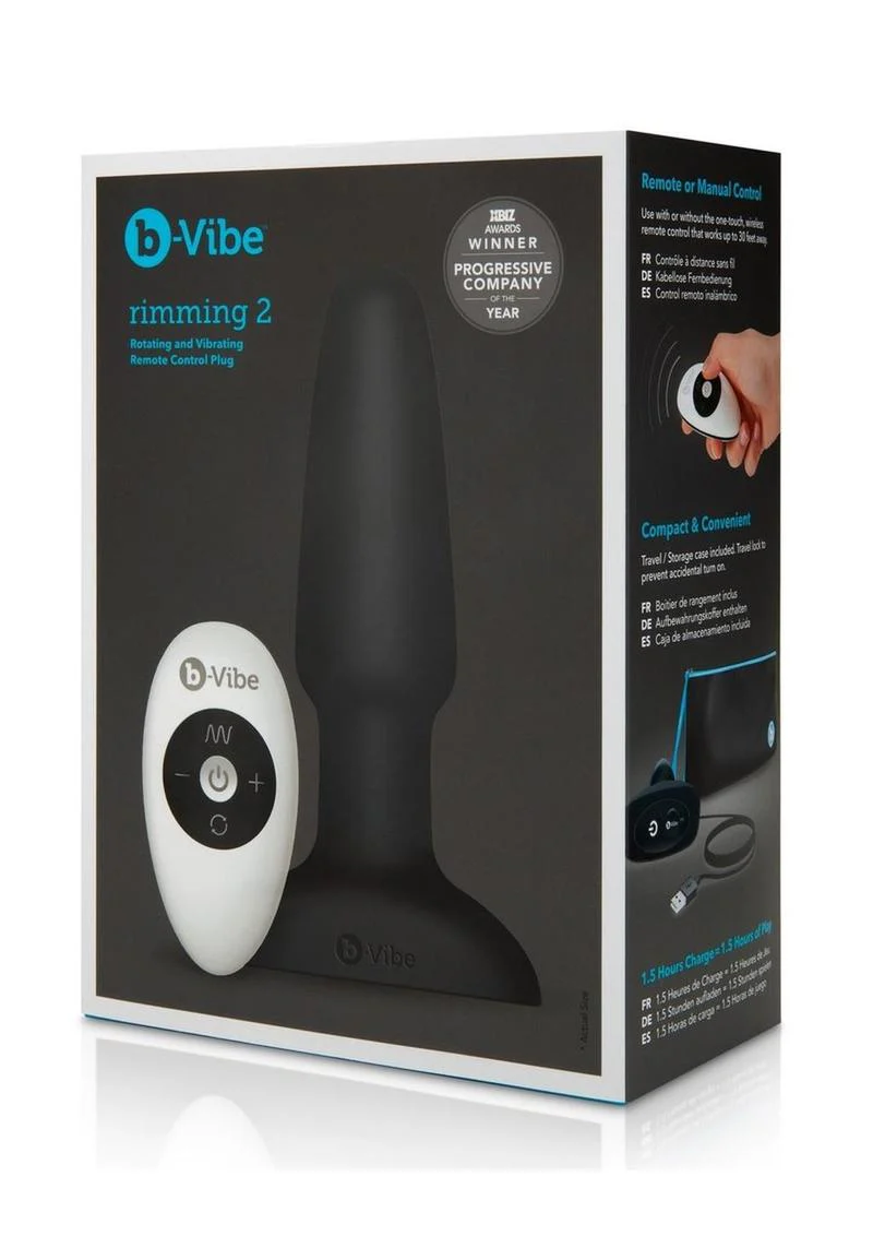 B-Vibe Rimming Rotating And Vibrating Remote Control Plug - Image 8