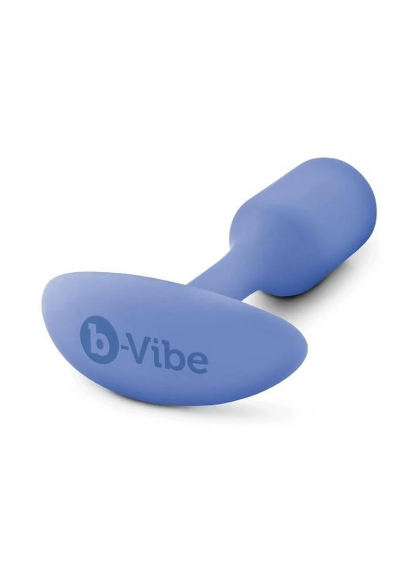b Vibe Snug Plug 1 Weighted Silicone Anal Plug - Image 2