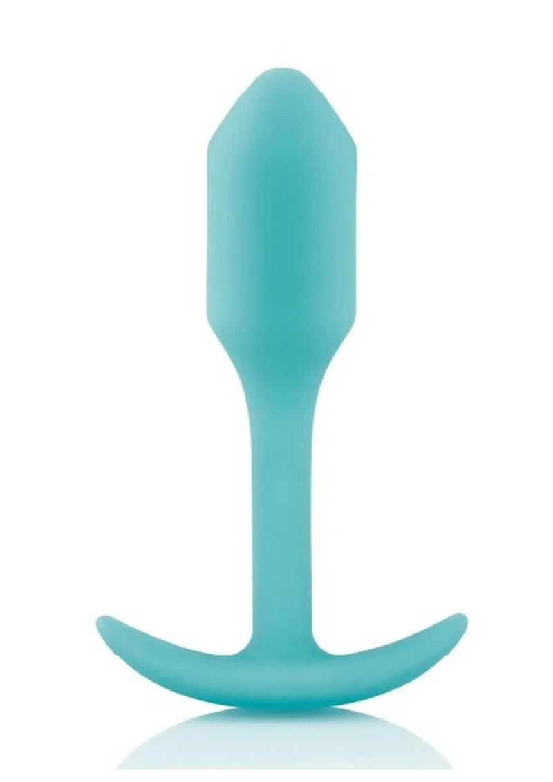 b Vibe Snug Plug 1 Weighted Silicone Anal Plug - Image 4