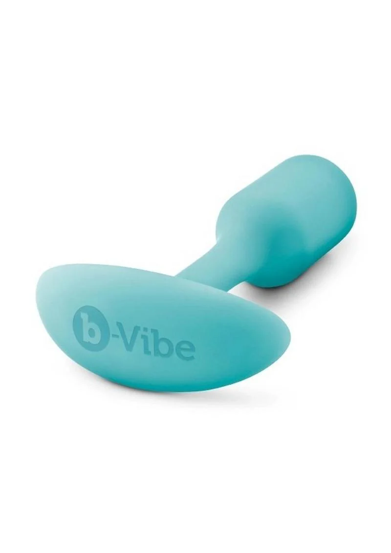 b Vibe Snug Plug 1 Weighted Silicone Anal Plug - Image 5