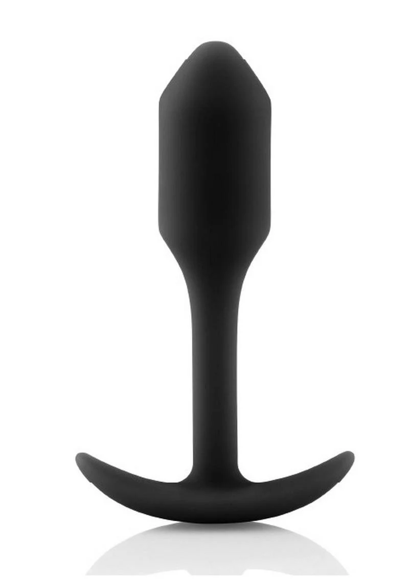 b Vibe Snug Plug 1 Weighted Silicone Anal Plug - Image 7