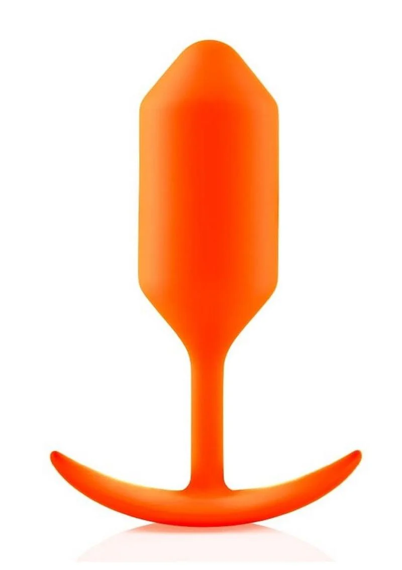 b Vibe Snug Plug 3 Weighted Silicone Anal Plug - Image 4