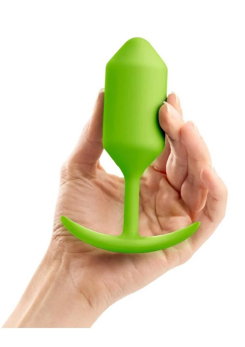 b Vibe Snug Plug 3 Weighted Silicone Anal Plug - Image 9