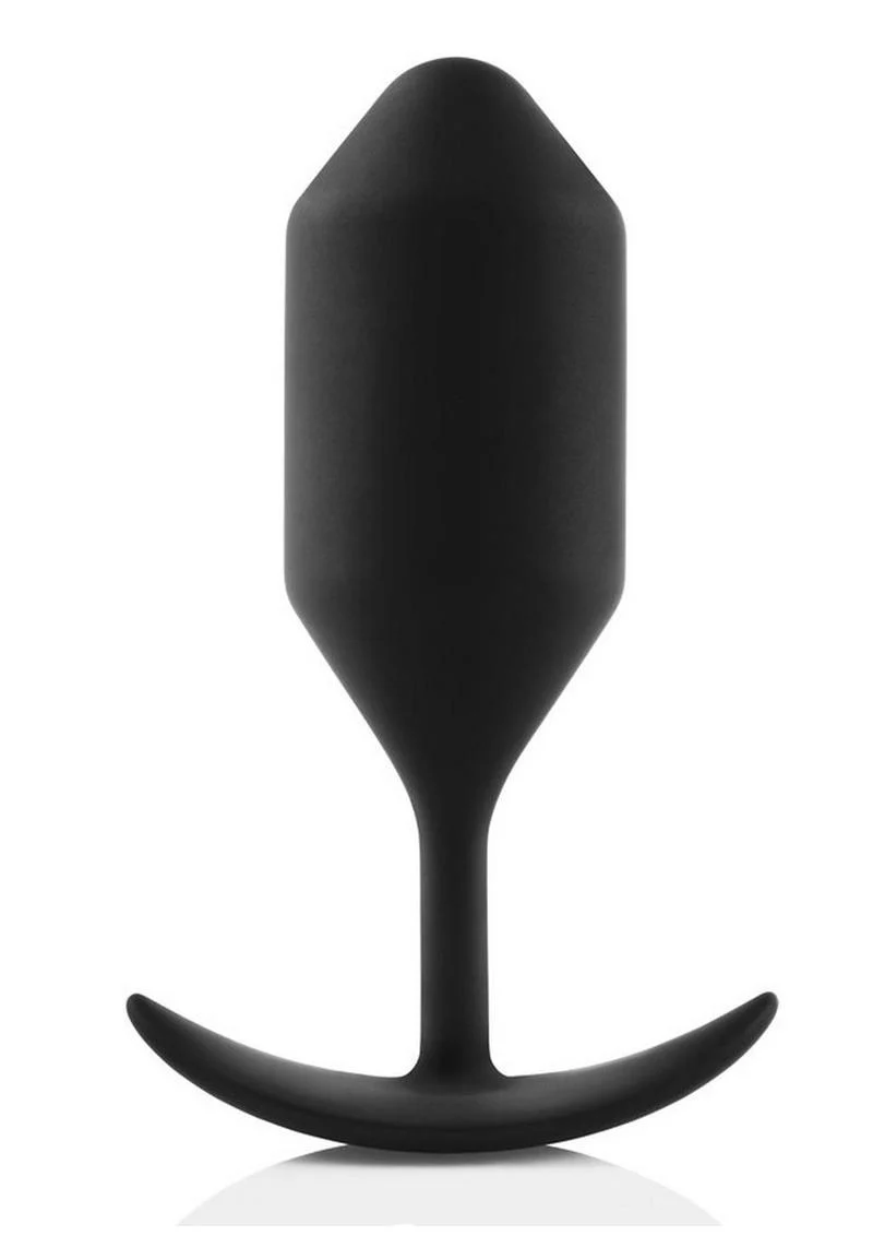 b Vibe Snug Plug 4 Weighted Silicone Anal Plug - Image 4