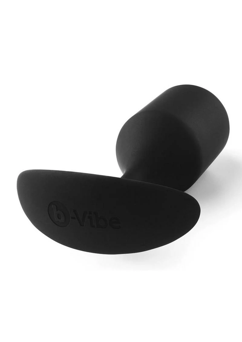 b Vibe Snug Plug 4 Weighted Silicone Anal Plug - Image 5