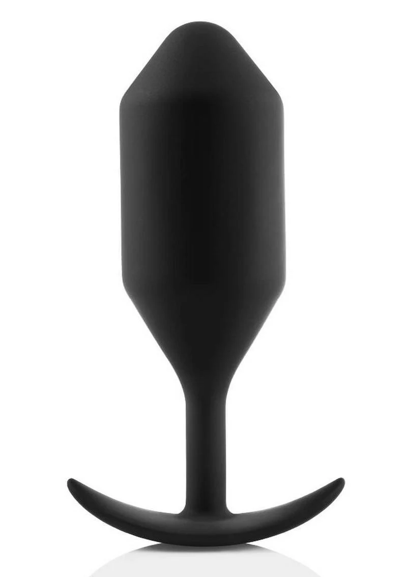 b Vibe Snug Plug 5 Weighted Butt Silicone Anal Plug - Image 4