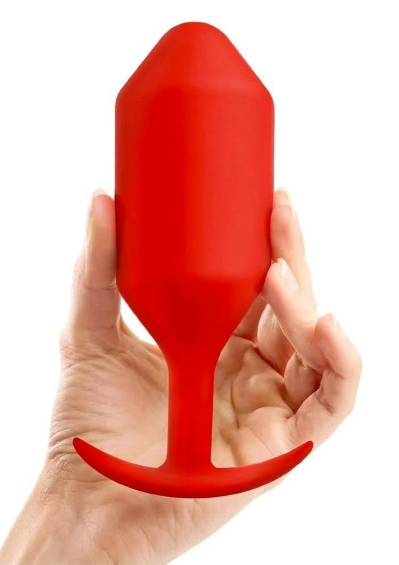 b Vibe Snug Plug 6 Weighted Butt Anal Plug - Image 3