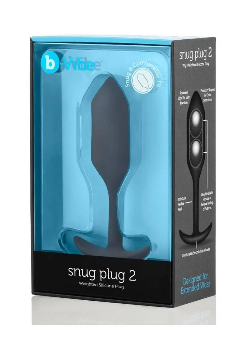 b Vibe Snug Weighted Silicone Anal Plug - Image 13
