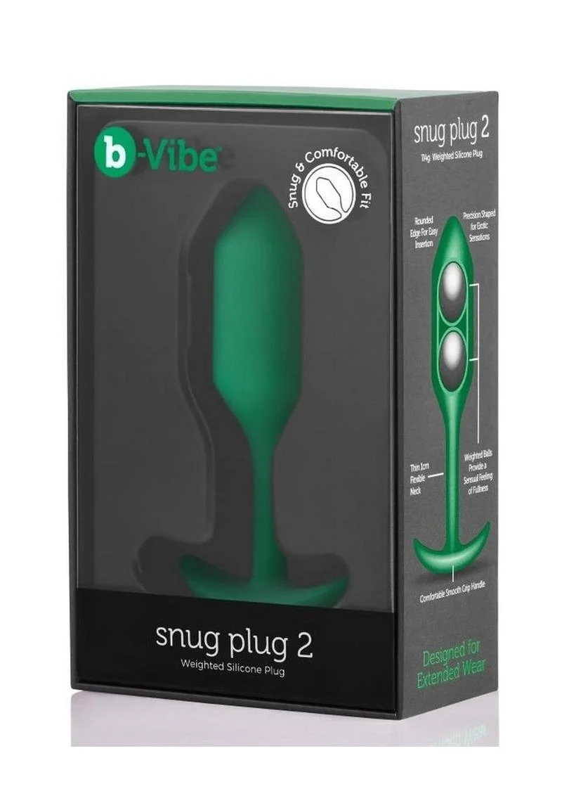 b Vibe Snug Weighted Silicone Anal Plug - Image 14