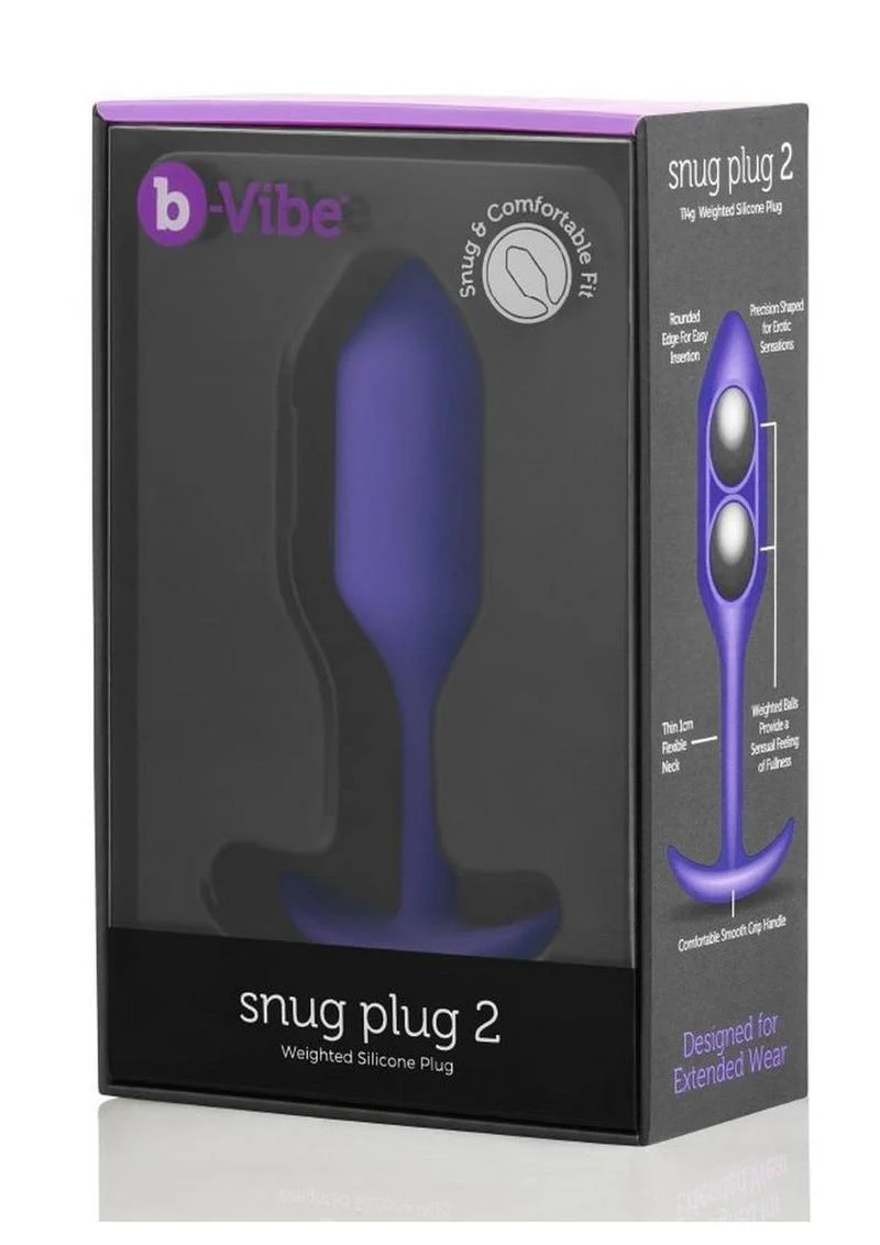 b Vibe Snug Weighted Silicone Anal Plug - Image 16