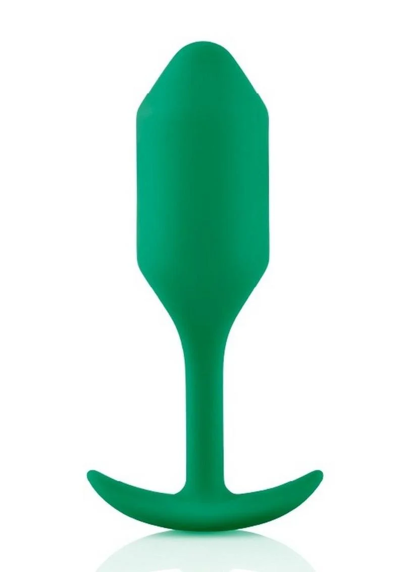 b Vibe Snug Weighted Silicone Anal Plug - Image 4