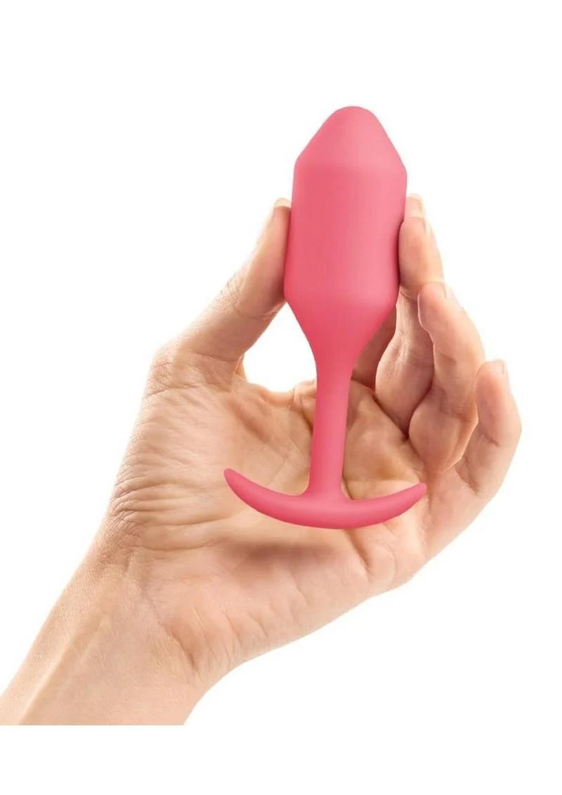 b Vibe Snug Weighted Silicone Anal Plug - Image 9