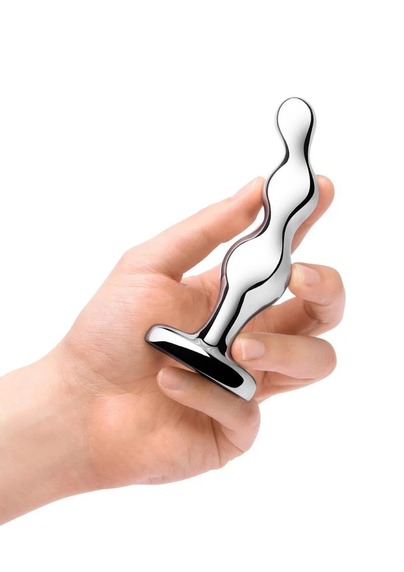 B-Vibe Stainless Steel Anal Beads - Image 3
