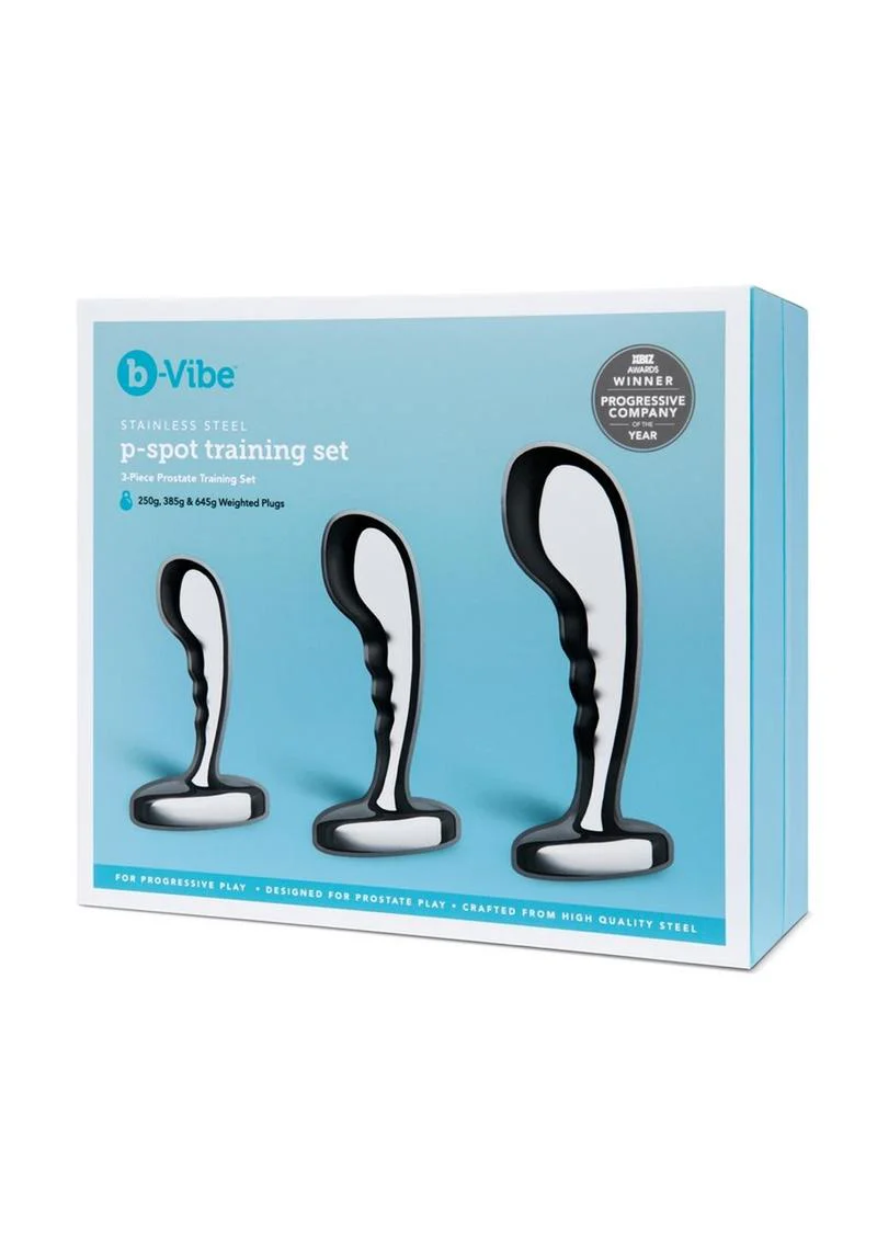 b-Vibe Stainless Steel P-Spot Training Set - Image 4