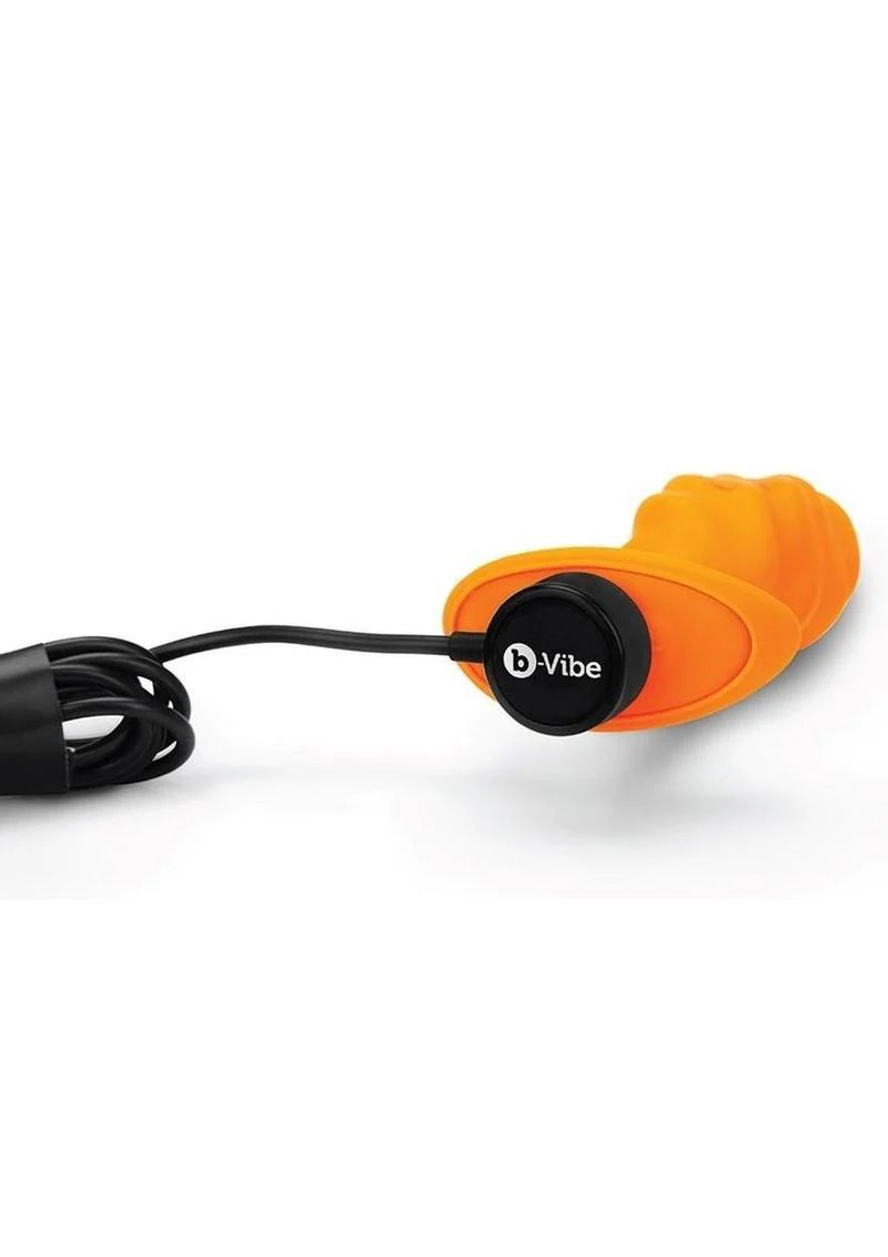 B-Vibe Swirl Textured Rechargeable Silicone Anal Plug - Image 3