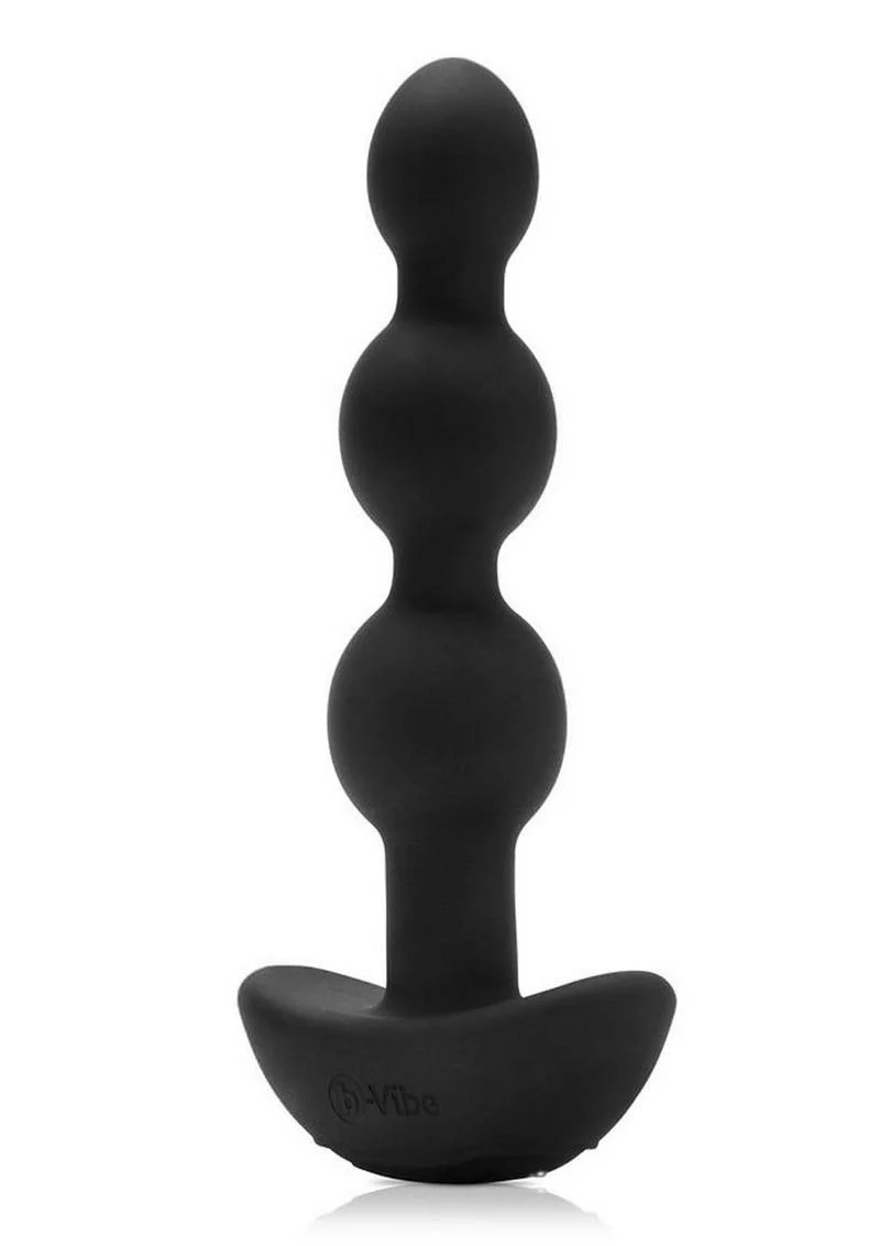 B-Vibe Triplet Rechargeable Anal Beads with Remote Control - Image 4