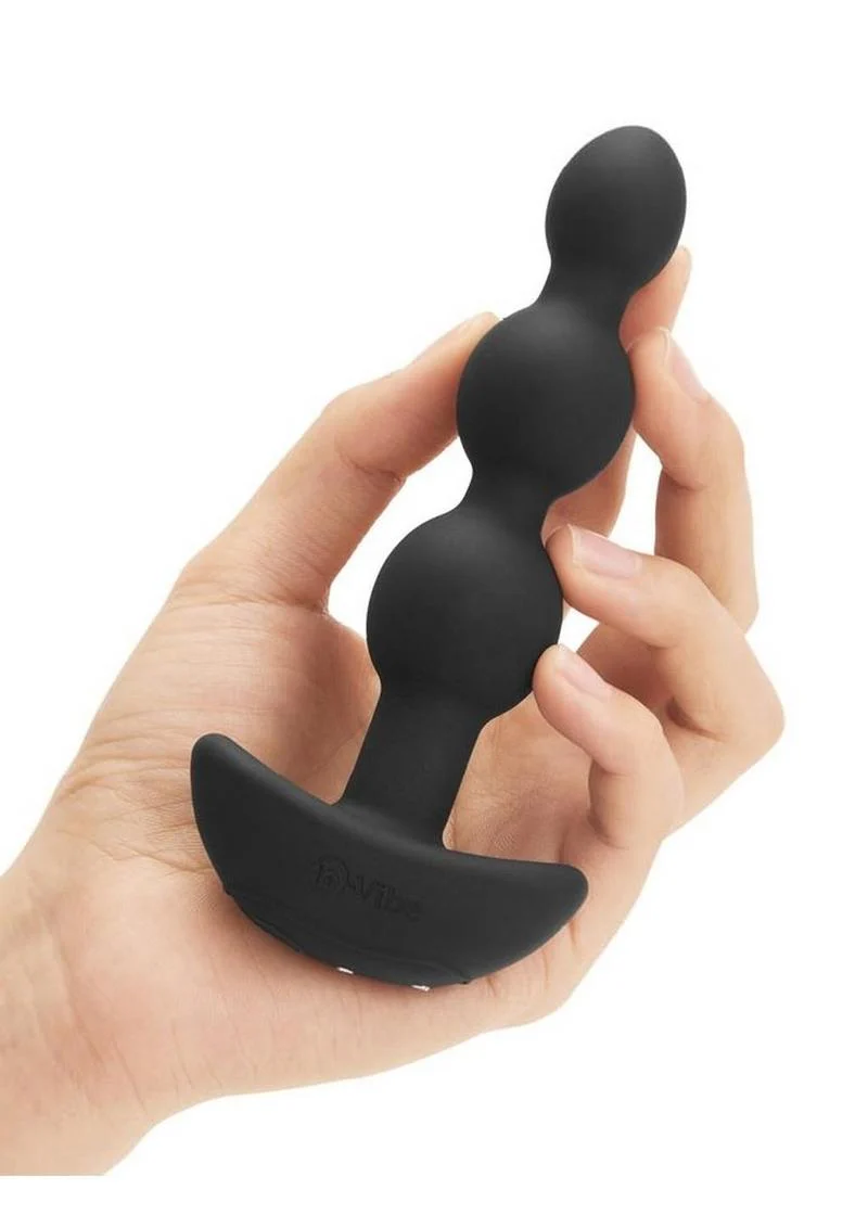 B-Vibe Triplet Rechargeable Anal Beads with Remote Control - Image 6