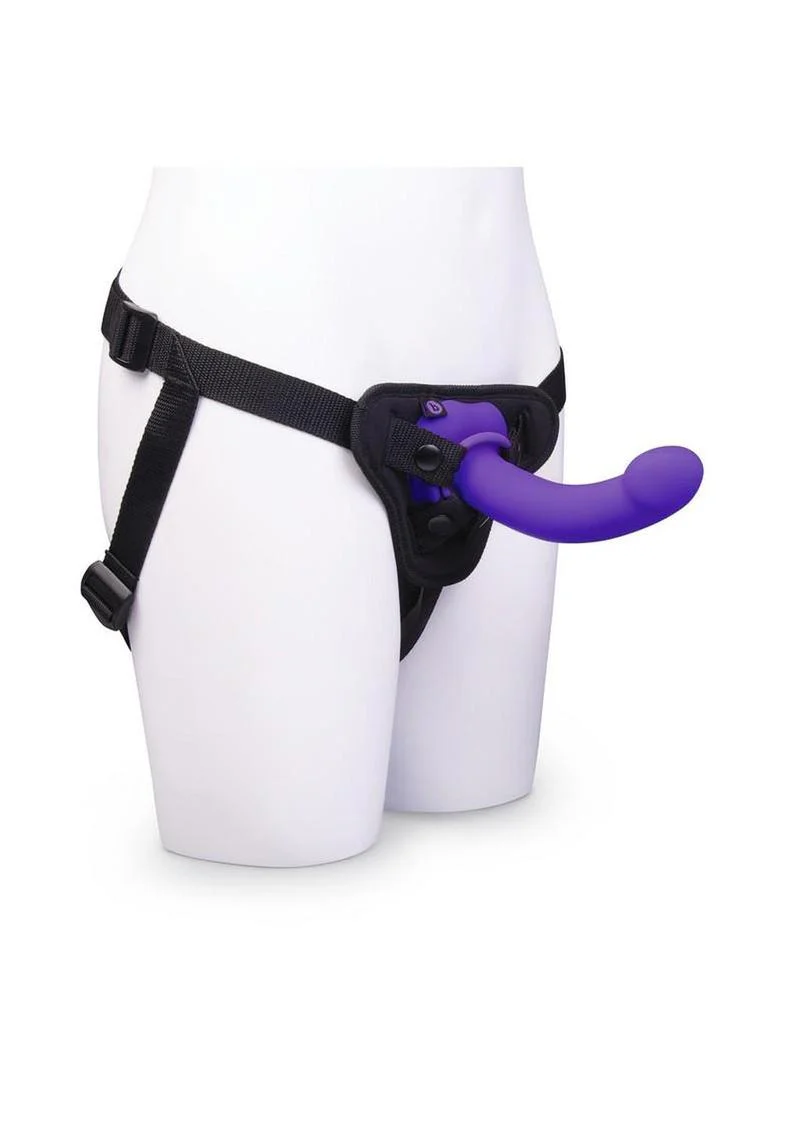 B-Vibe Vibrating Curved Strap-On Kit - Image 2