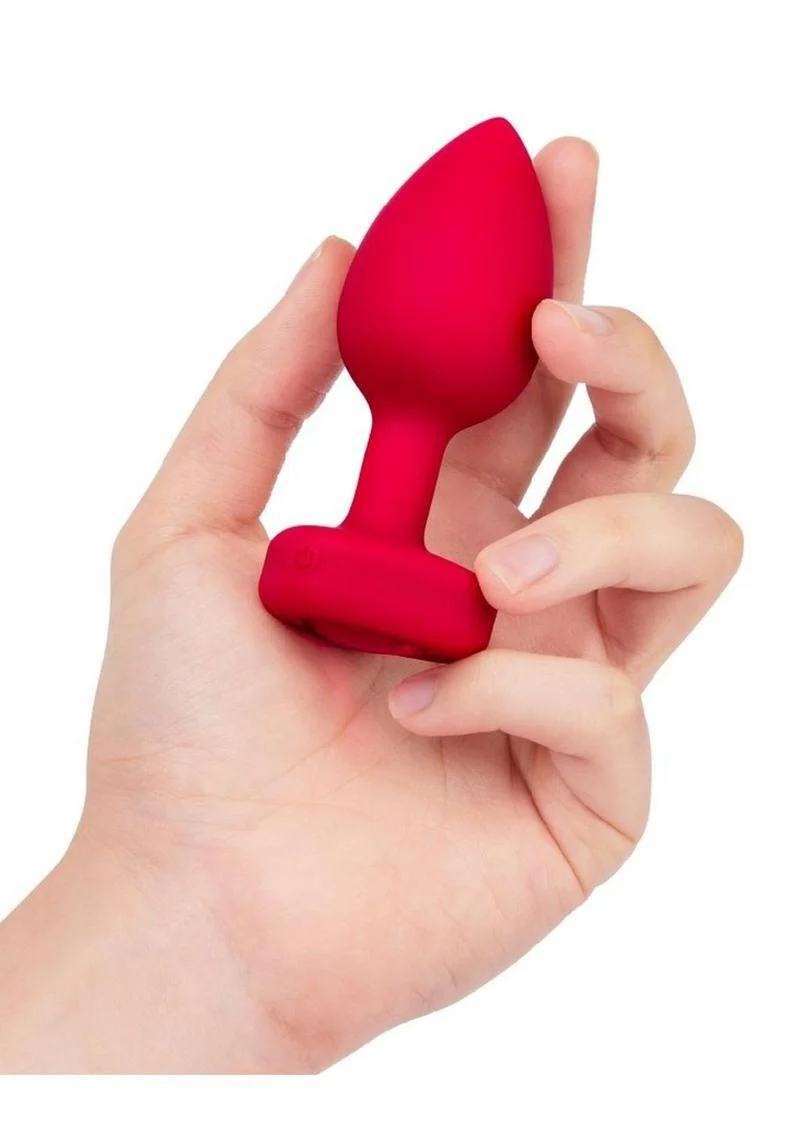 b-Vibe Vibrating Heart Shaped Jewel Anal Plug - Image 3