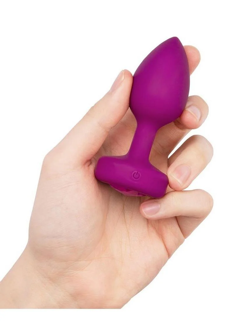 b-Vibe Vibrating Jewel Plug - Pink Ruby - Image 3