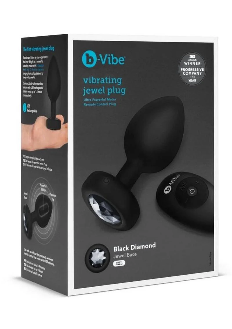 B-Vibe Vibrating Jewel Plug With Ultra Powerful Remote Control Motor - Image 16