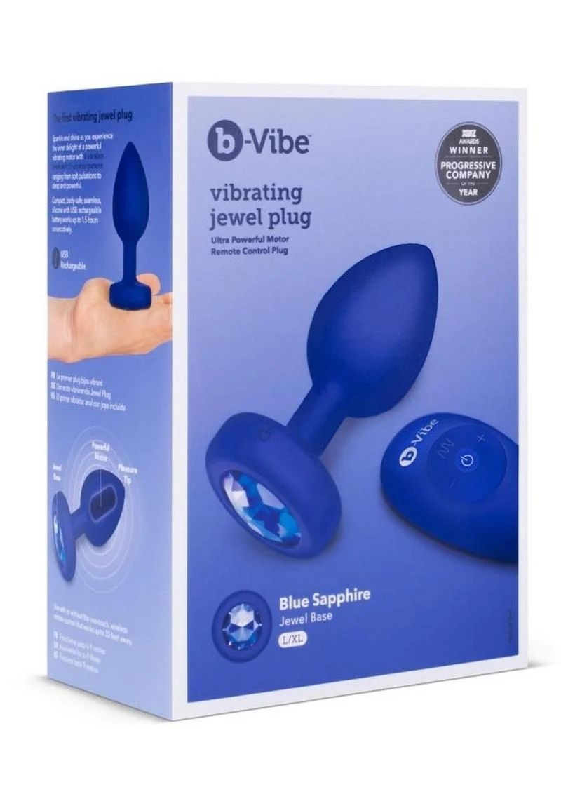 B-Vibe Vibrating Jewel Remote Control Plug - Image 4