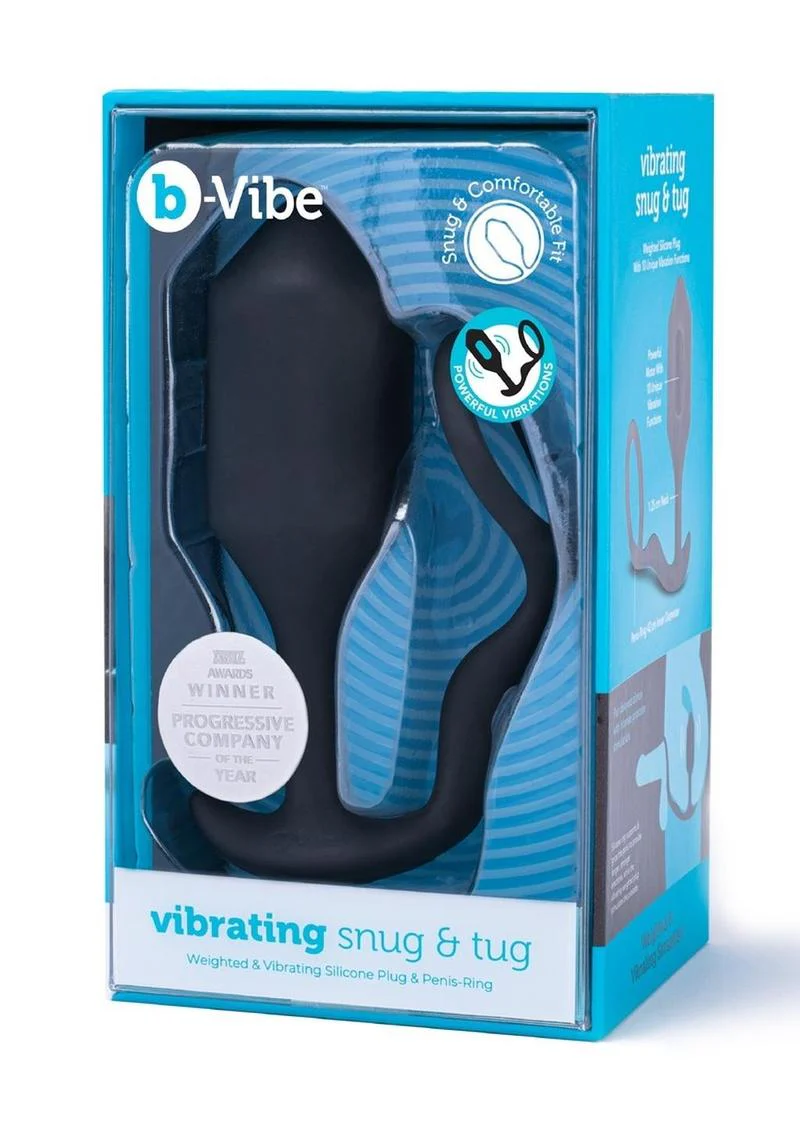 B-Vibe Vibrating Snug And Tug Silicone Cock Ring And Anal Plug - Image 8