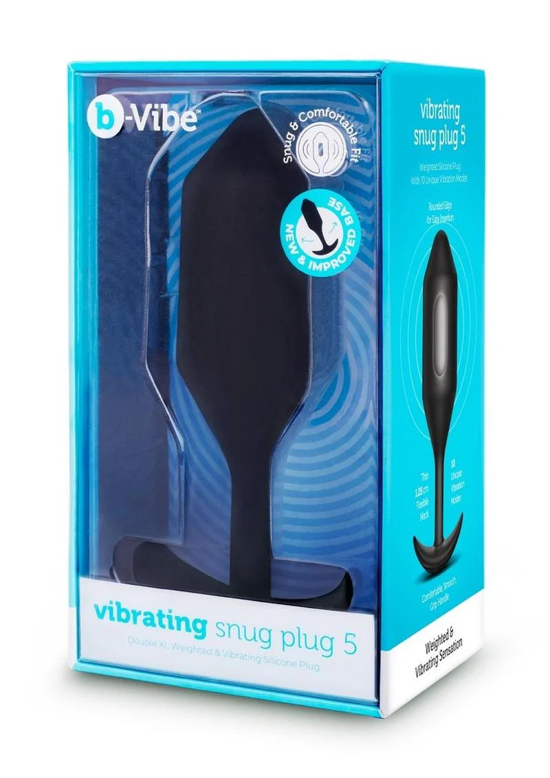 b-Vibe Vibrating Snug Plug Rechargeable Anal Plug - Image 4