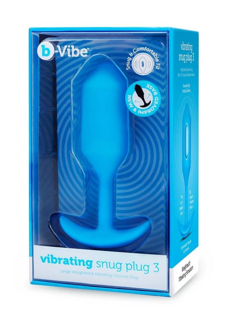 b-Vibe Vibrating Snug Plug Rechargeable Silicone Anal Plug - Image 7