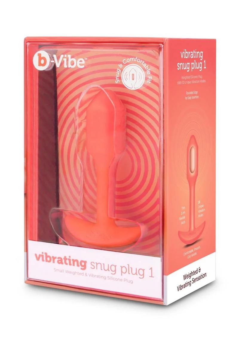 b-Vibe Vibrating Snug Plug Rechargeable Silicone Anal Plug - Image 8
